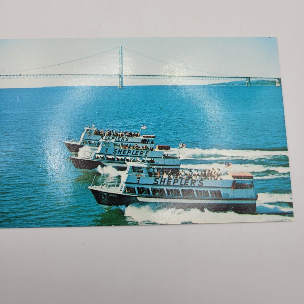 Shepler Mackinac Island Ferry Boats Michigan Postcard